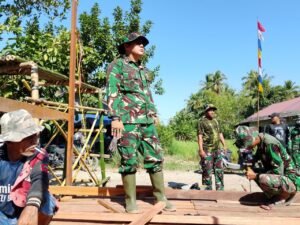 Masyarakat Desa Tamban Bangun Menjadi Sasaran Pemberdayaan lewat TMMD Ke-129