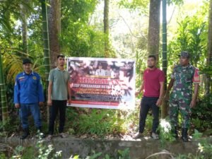 Ancaman Kebakaran Lahan Diingatkan Lewat Spanduk, Koramil 01/Jaya Perkuat Pencegahan