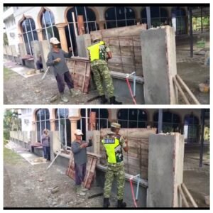 Dari Mengikat Besi hingga Mempererat Silaturahmi, Babinsa Hadir di Tengah Warga Tungkop