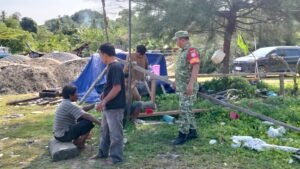 Pembangunan Kampung Nelayan Merah Putih Panton Makmur Dimulai dari Pengukuran Tanggul Laut
